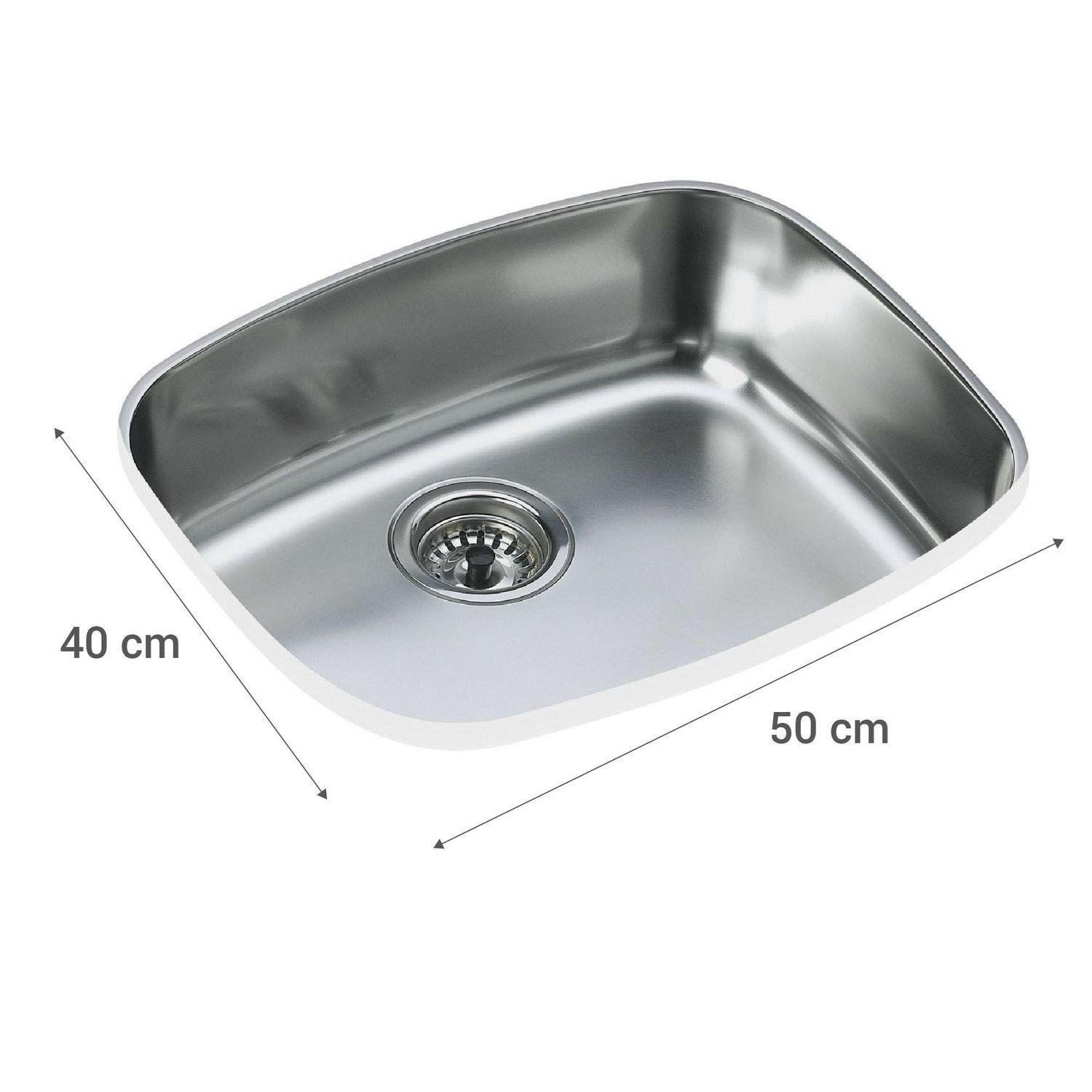 Teka Be 50.40 İnox Paslanmaz Çelik Tezgahaltı Tek Hazneli Evye | 50x40 cm Eviye-TEKA