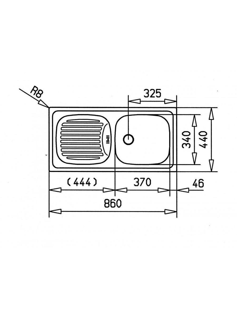 Teka Ebm 45 Çelik Evye Sol-TEKA