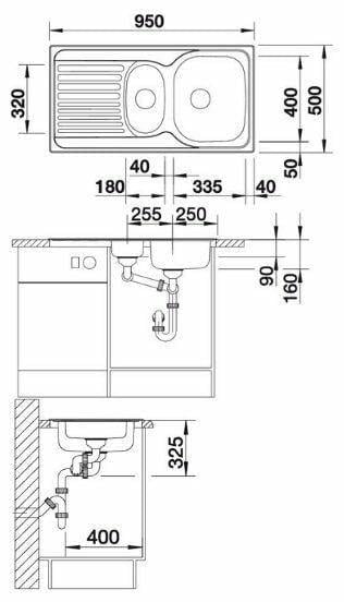Teka Princess 60 B Çelik Krom Mikro Keten Yüzey Evye Sağ-TEKA