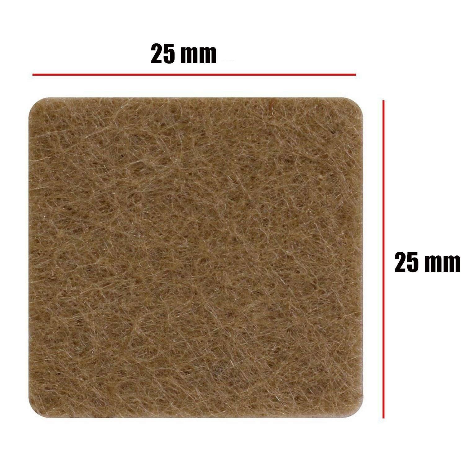Weiss Yapışkanlı Keçe Mobilya Sandalye Masa Parke Zemin Koruyucu Kare 25 X 25 mm 32'li-weiss
