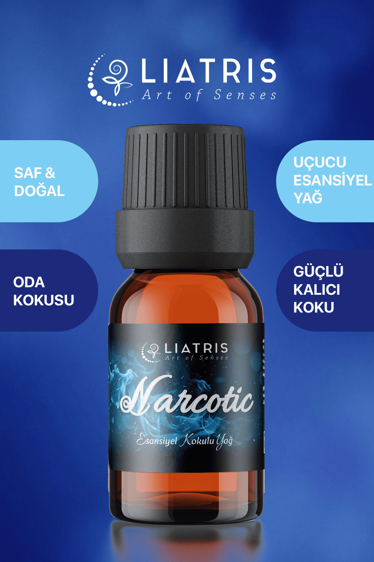 Narcotic esansiyel uçucu yağ,hava nemlendirici,buhurdanlık,oda parfümü 10ml %100 Saf & doğal koku