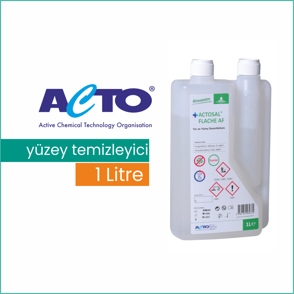 ACTO Actosal Flache Af New / Kreşuar Dezenfektanı ve Temizleyici