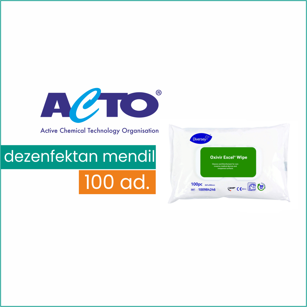 ACTO Oxivir Excel Ce Wipe / Dezenfektanlı Mendil
