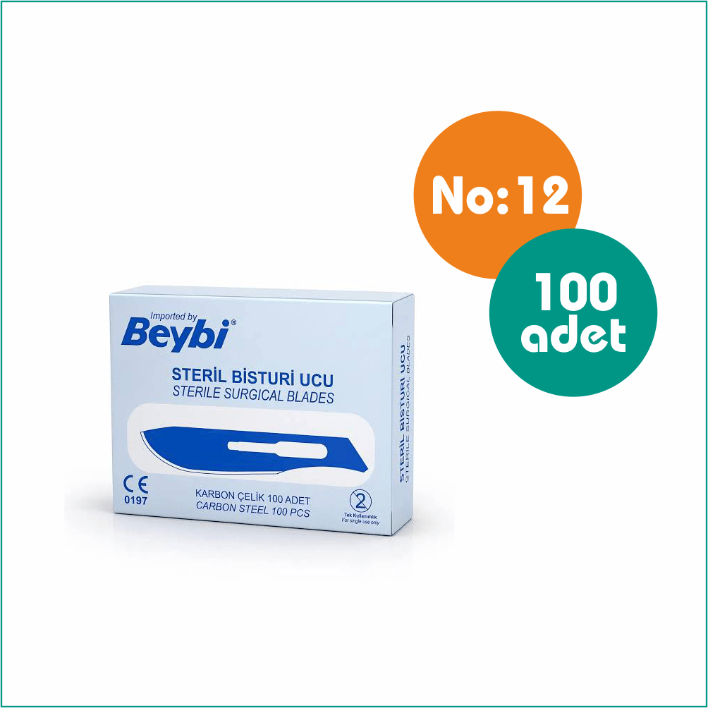 Beybi Bistüri Ucu No:12 - 100 Adet  