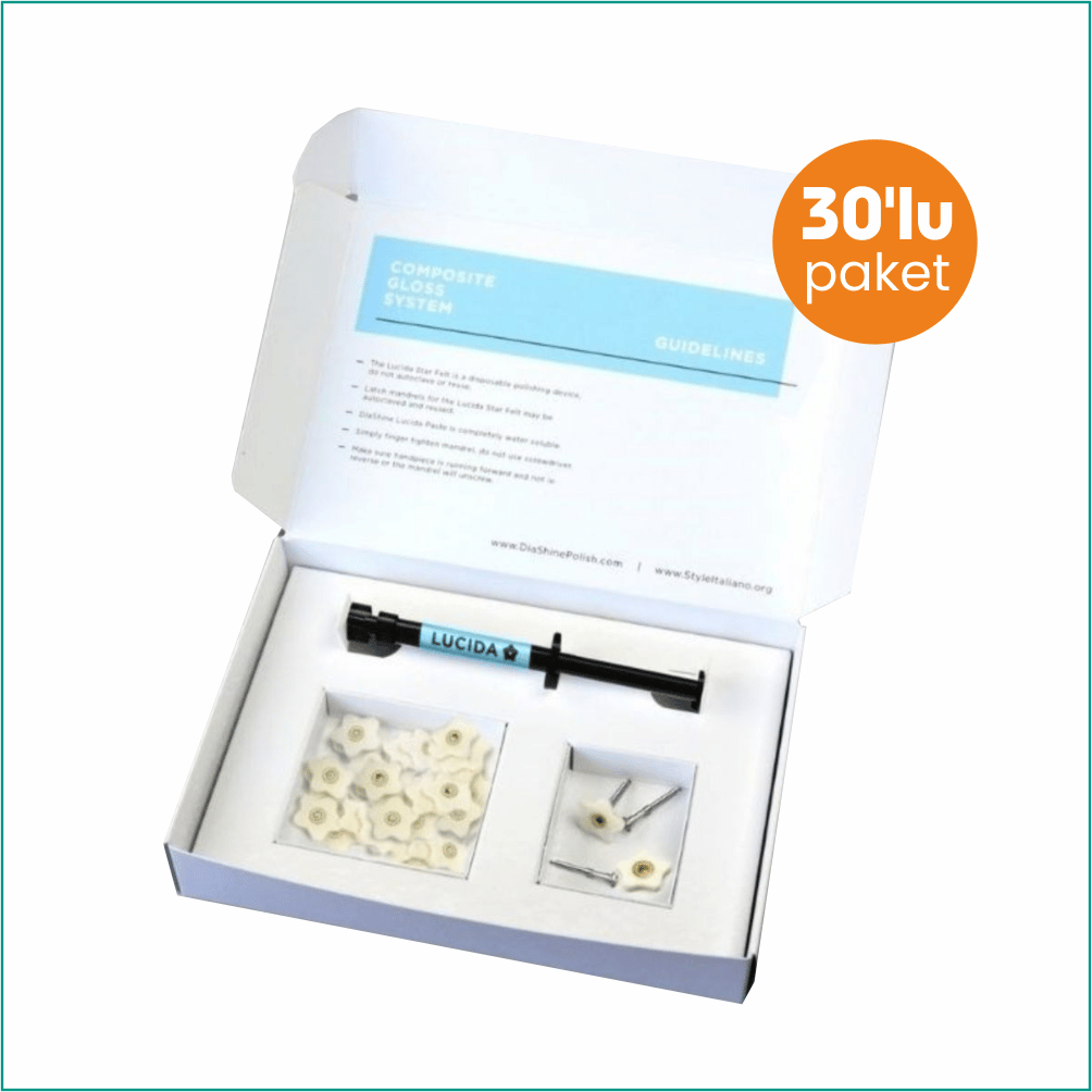 DiaShine Lucida Click Set Yıldız Keçe / 30'lu Paket
