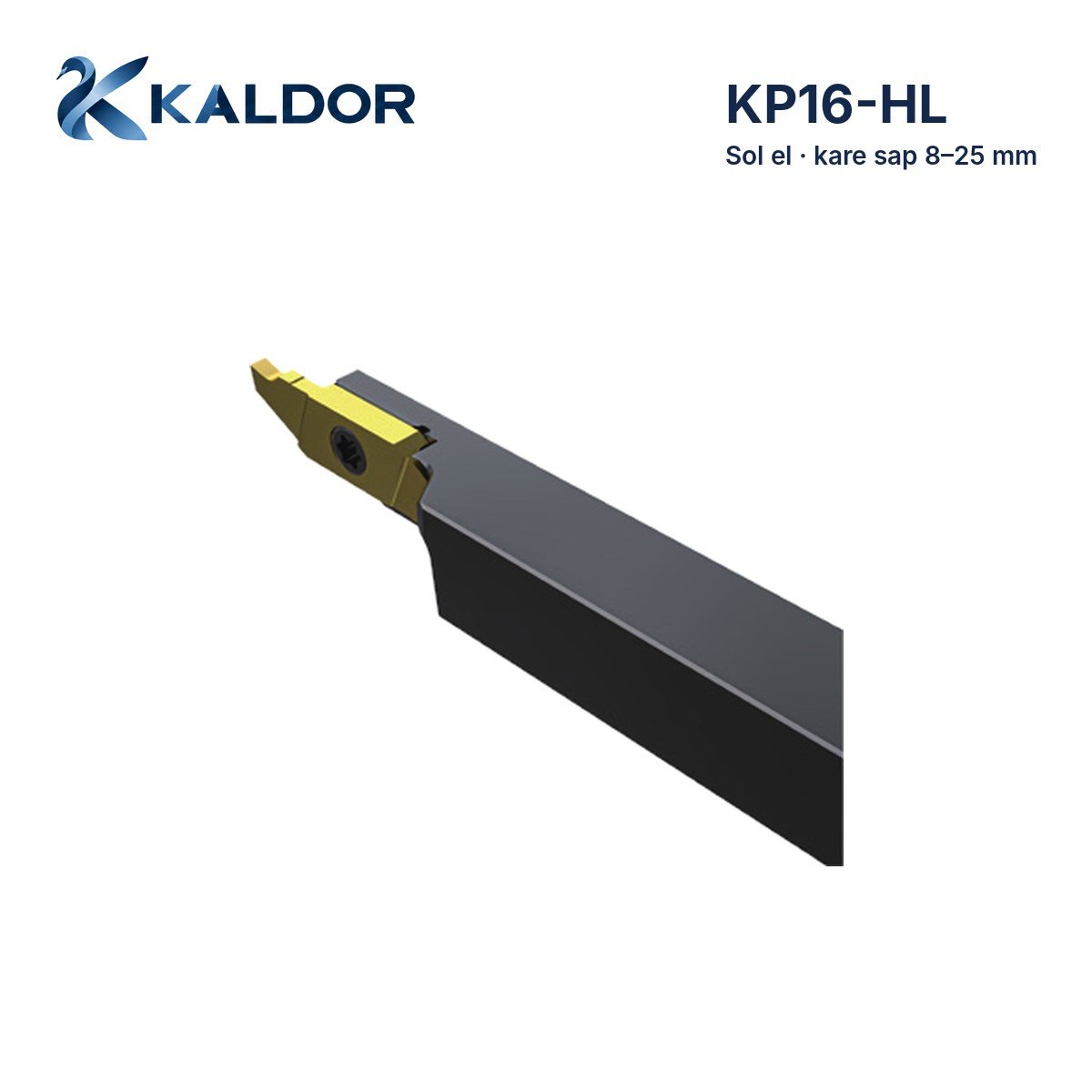 KP16-HL Sol Kare Saplı Küçük Parça Uç Tutucusu – Kayar Otomat