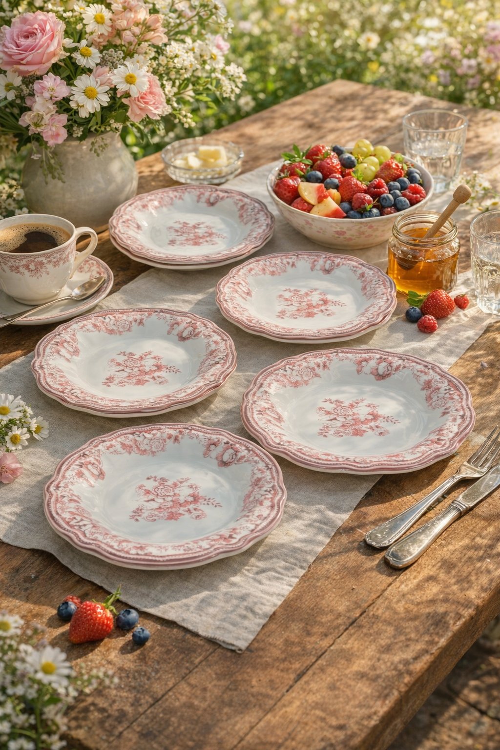 PREMİUM  PORSELEN 21 CM YEMEK TABAĞI  (6 ADET)