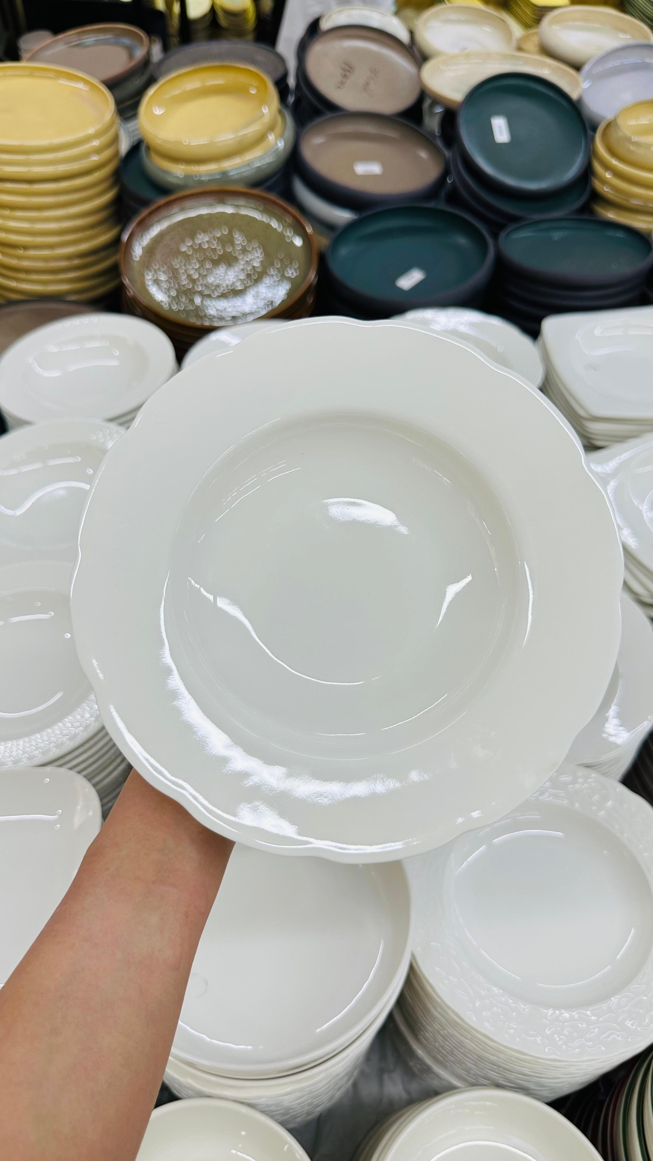 PREMİUM PORSELEN 23 CM 6'LI YEMEK TABAĞI