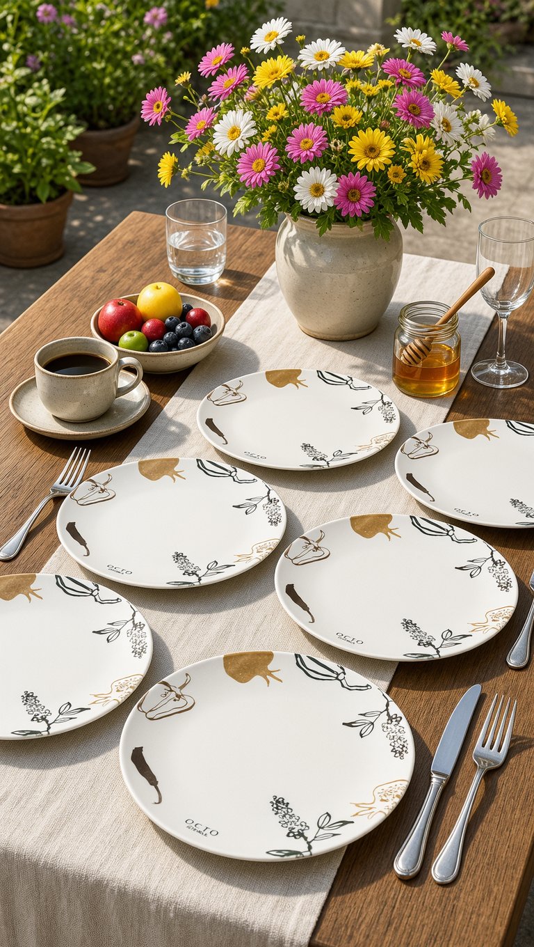 PREMİUM PORSELEN 25 CM SERVİS TABAĞI (6 ADET)