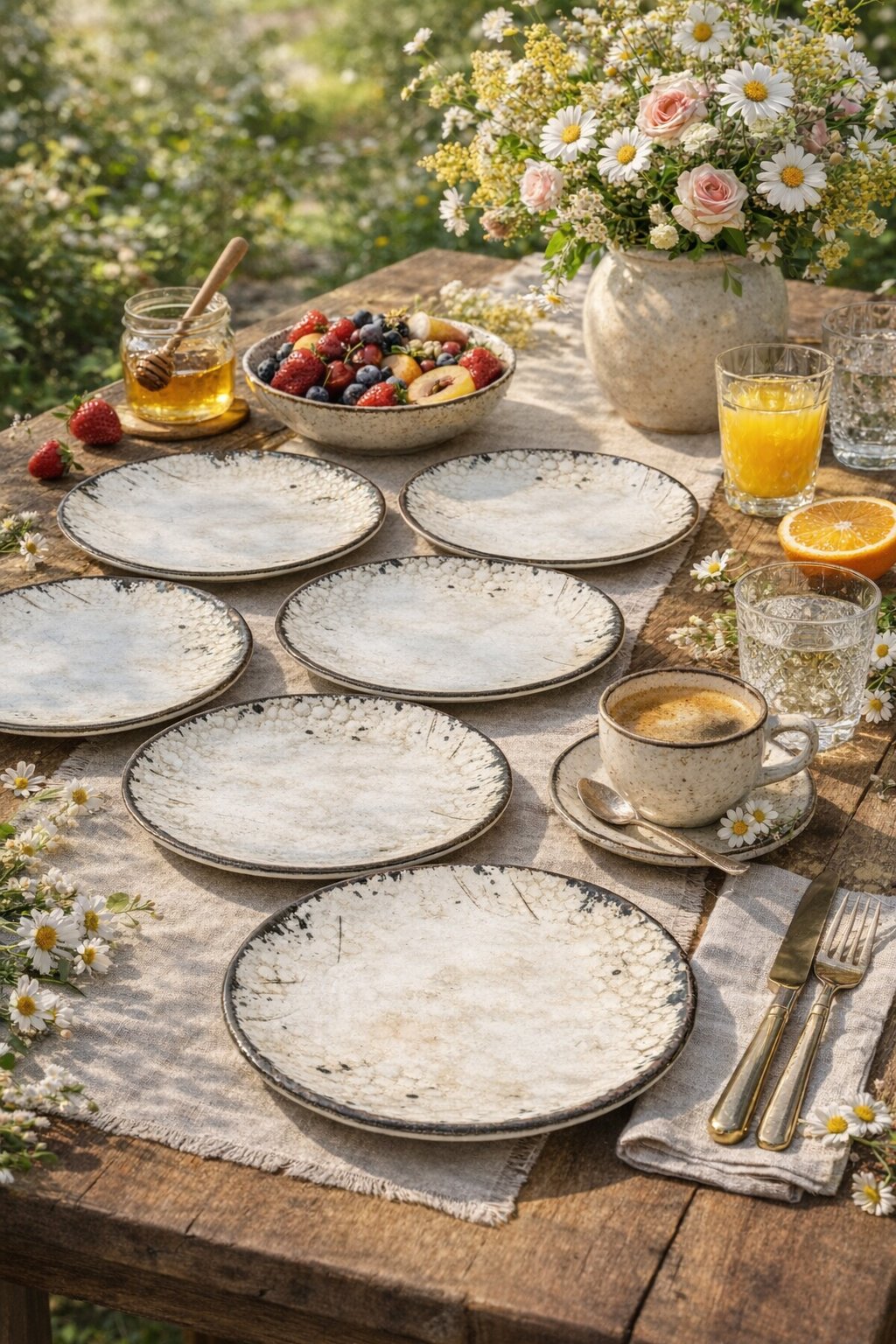 PREMİUM PORSELEN 25CM SERVİS TABAĞI (6 ADET)