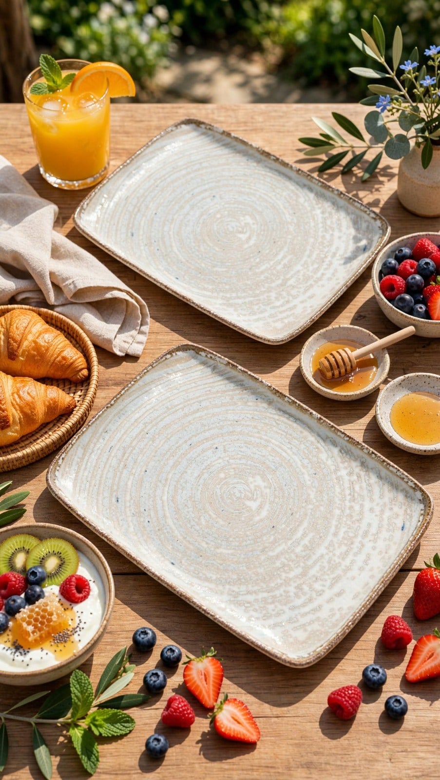 PREMİUM PORSELEN 32X22  CM SUNUM TABAĞI (2 ADET)
