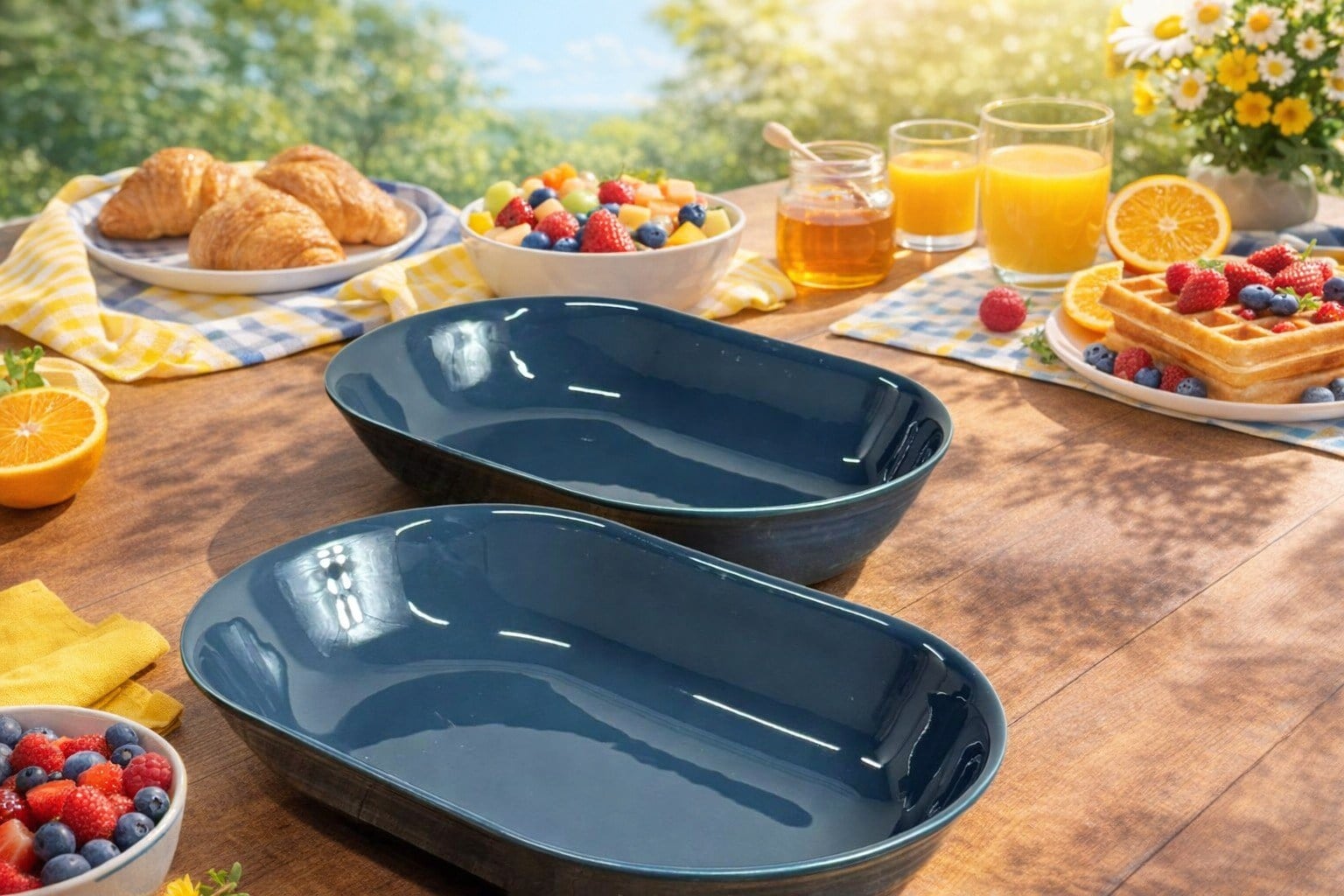 PREMİUM PORSELEN 36 CM FIRIN KABI (2 ADET)