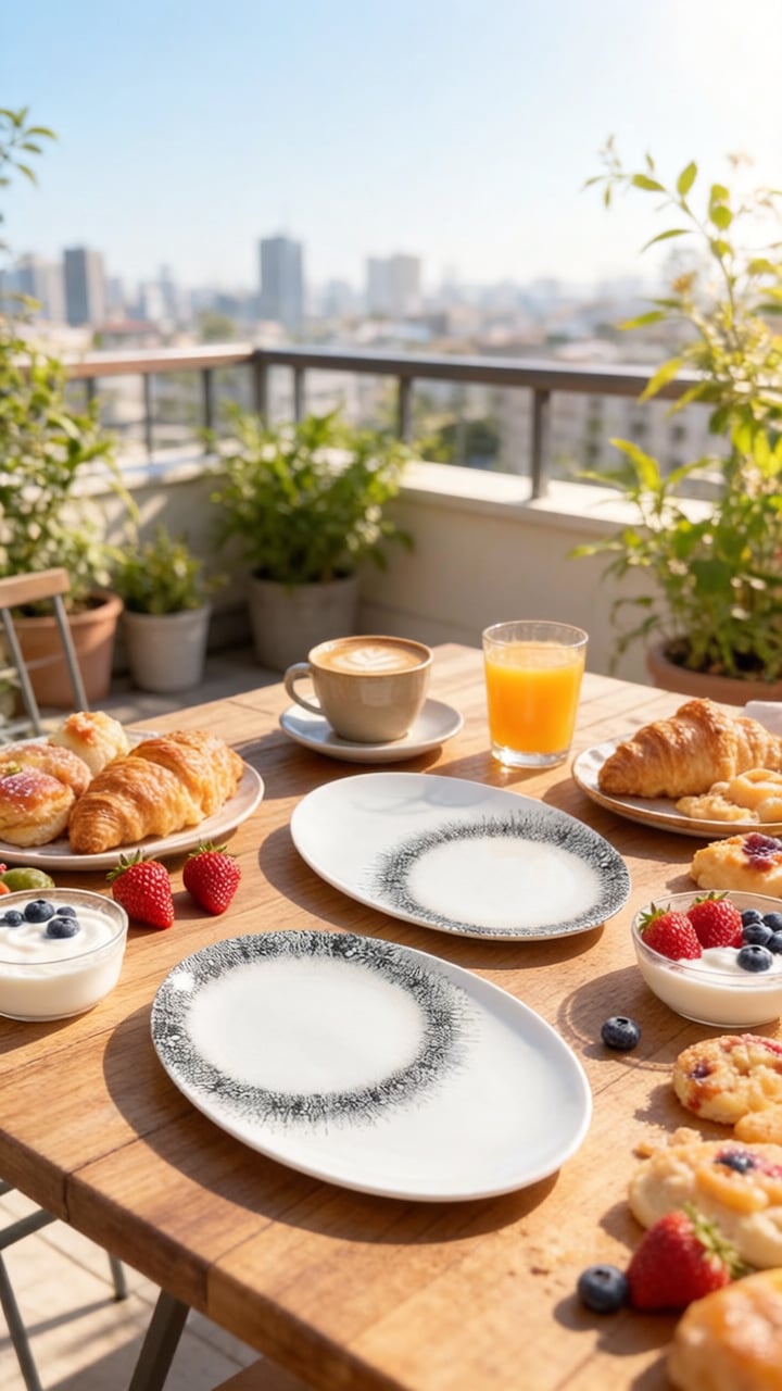 Premium Porselen 36X26 Cm Sunum Tabağı (2 ADET)