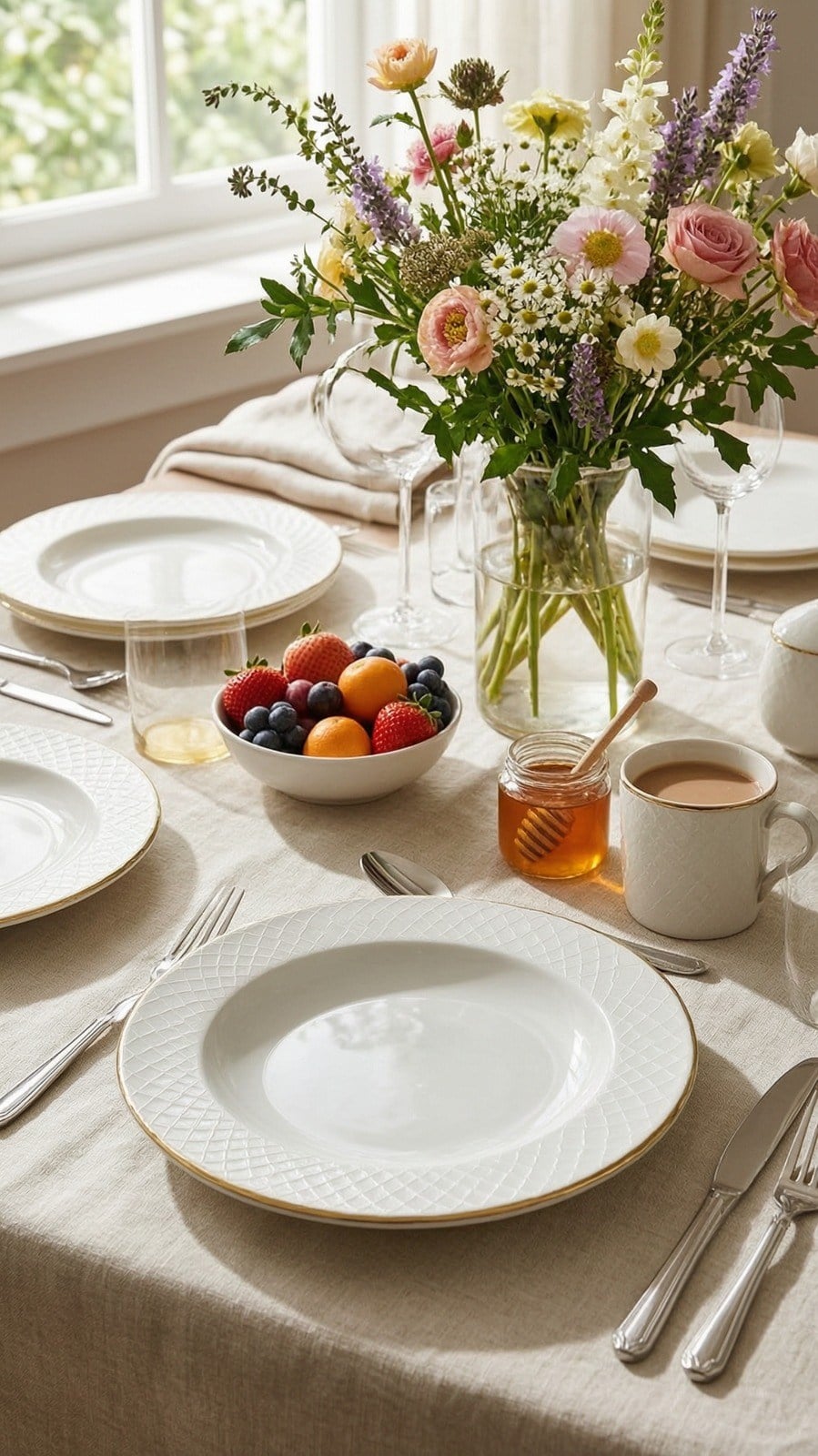 Premium Porselen GoldYaldızlı 21 cm 6'lı Yemek Tabağı