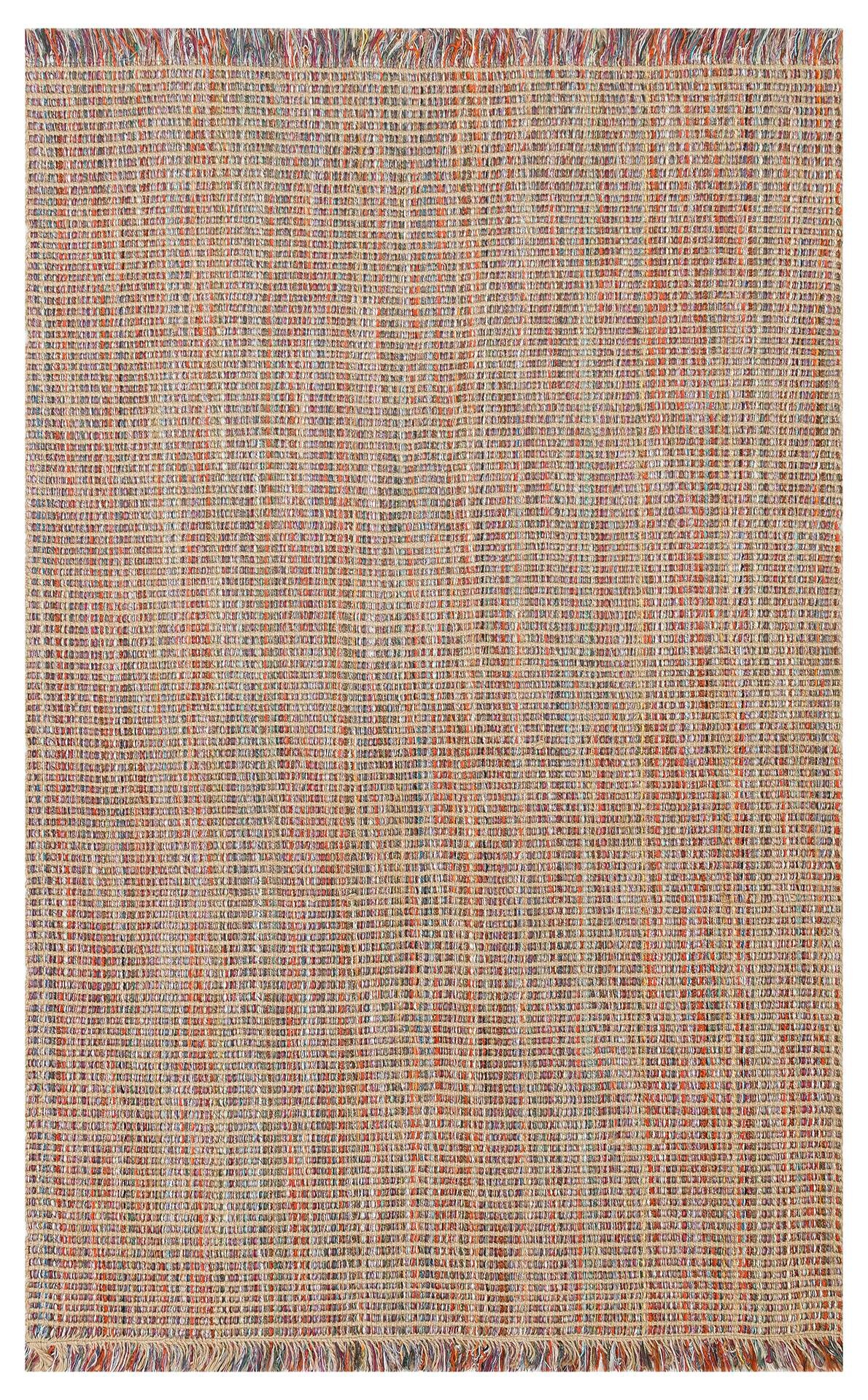 Jüt ve Polyester ile Üretilen Çift Taraflı Modern Kilim