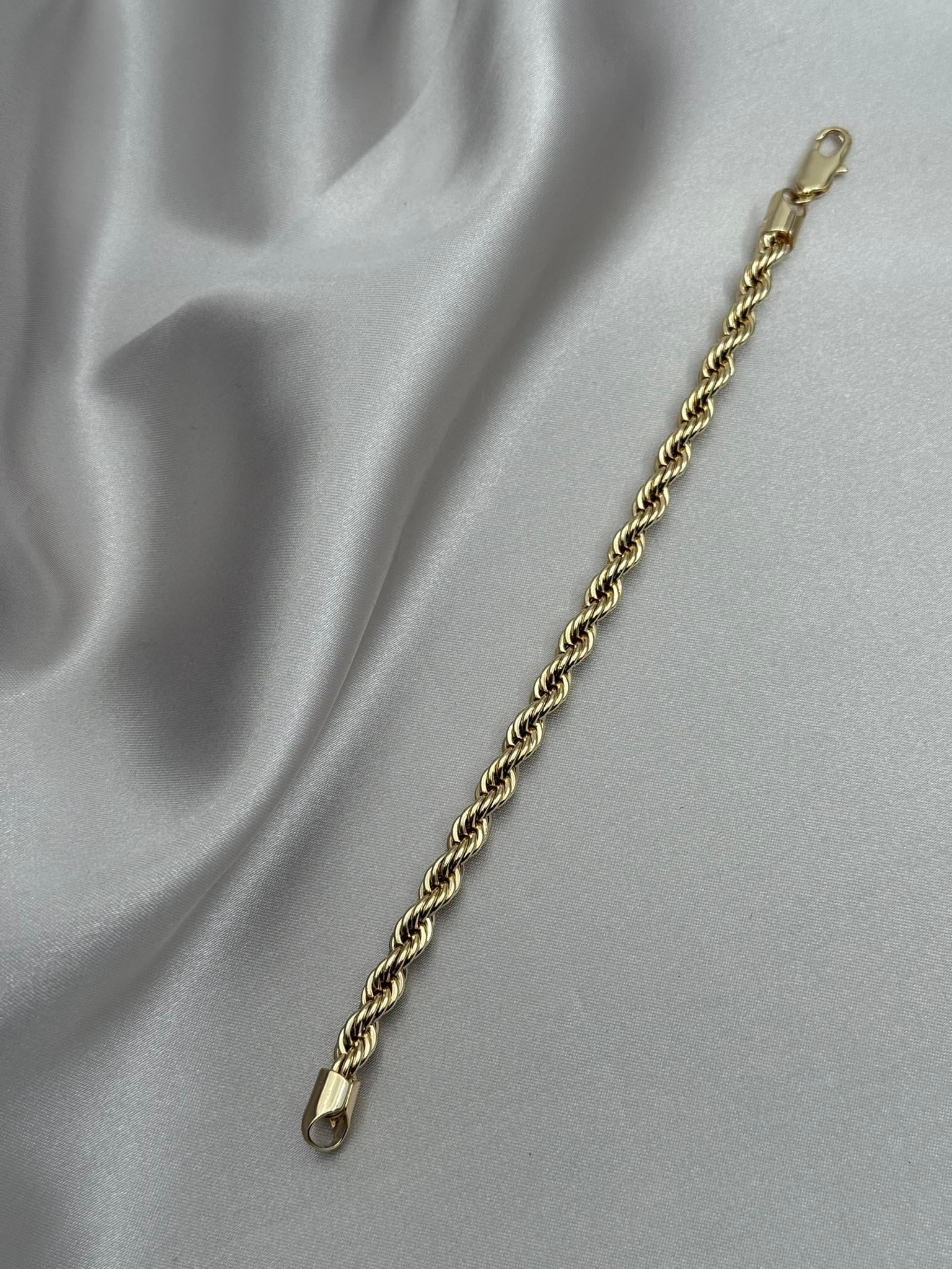 Xuping 14K Kalın Halat Zincir Model Gold Bileklik