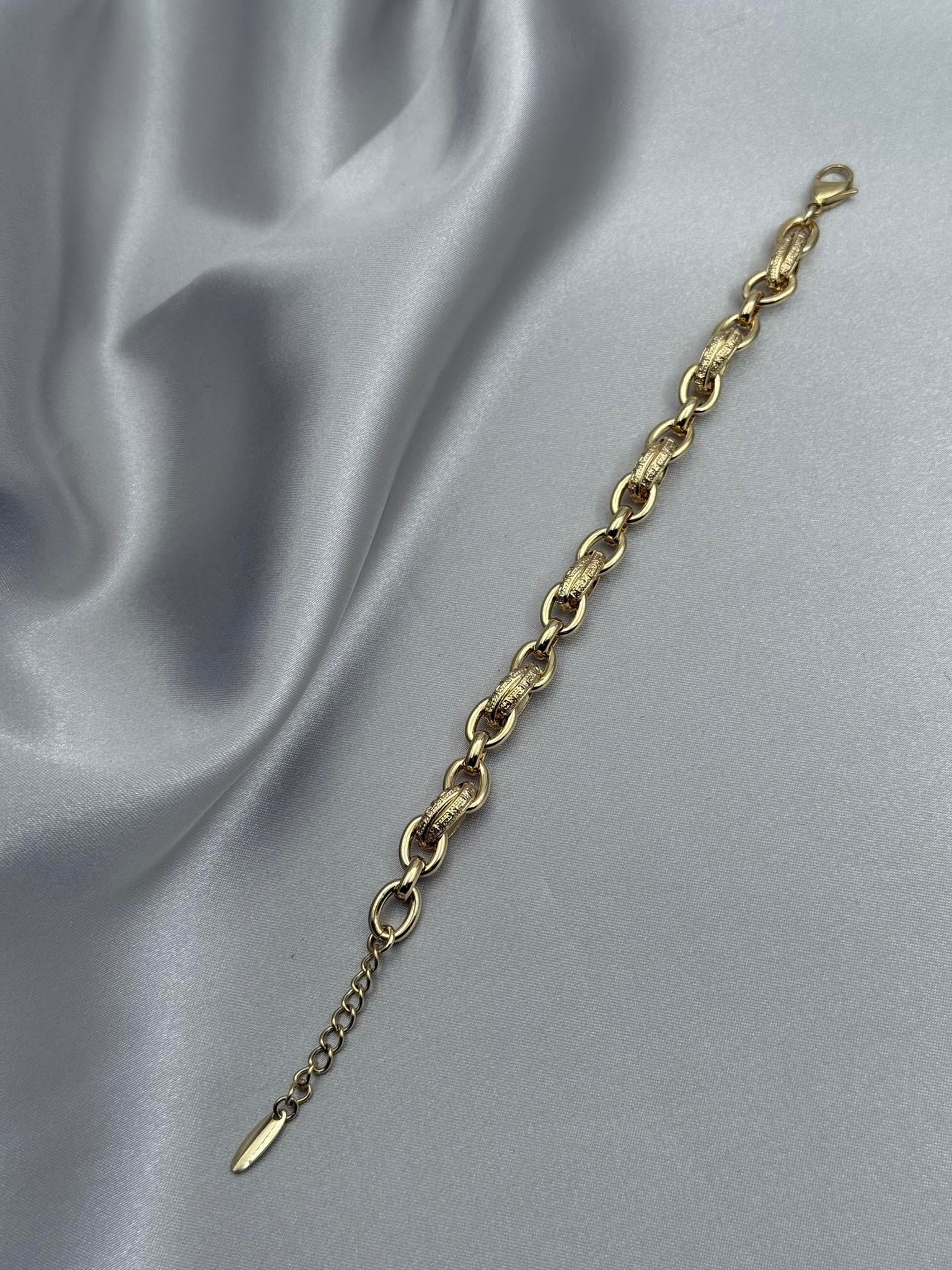 Xuping 14K Zincir Model Gold Bileklik