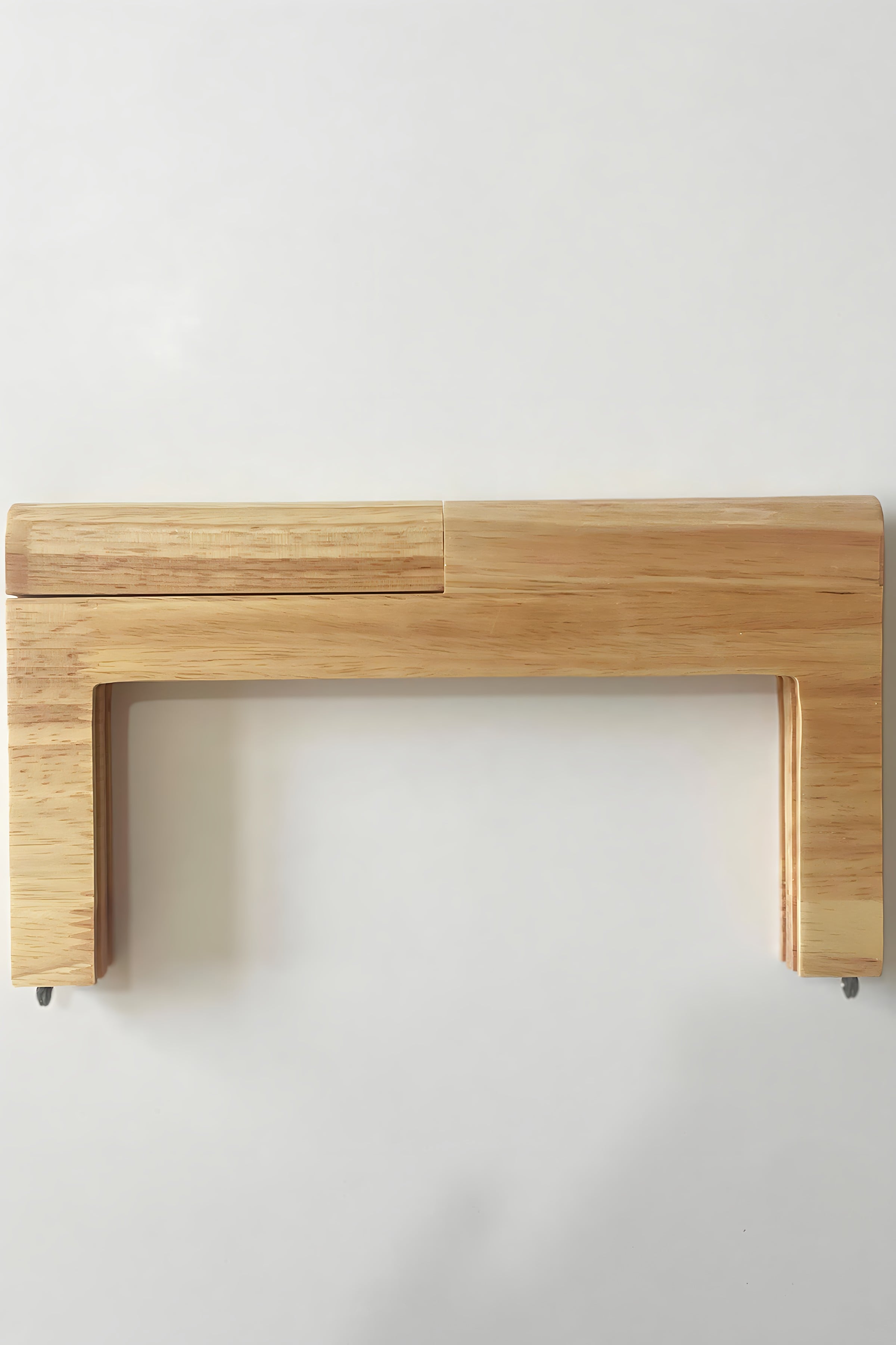  Ahşap Çanta Bursu Düz 24cm, Krem