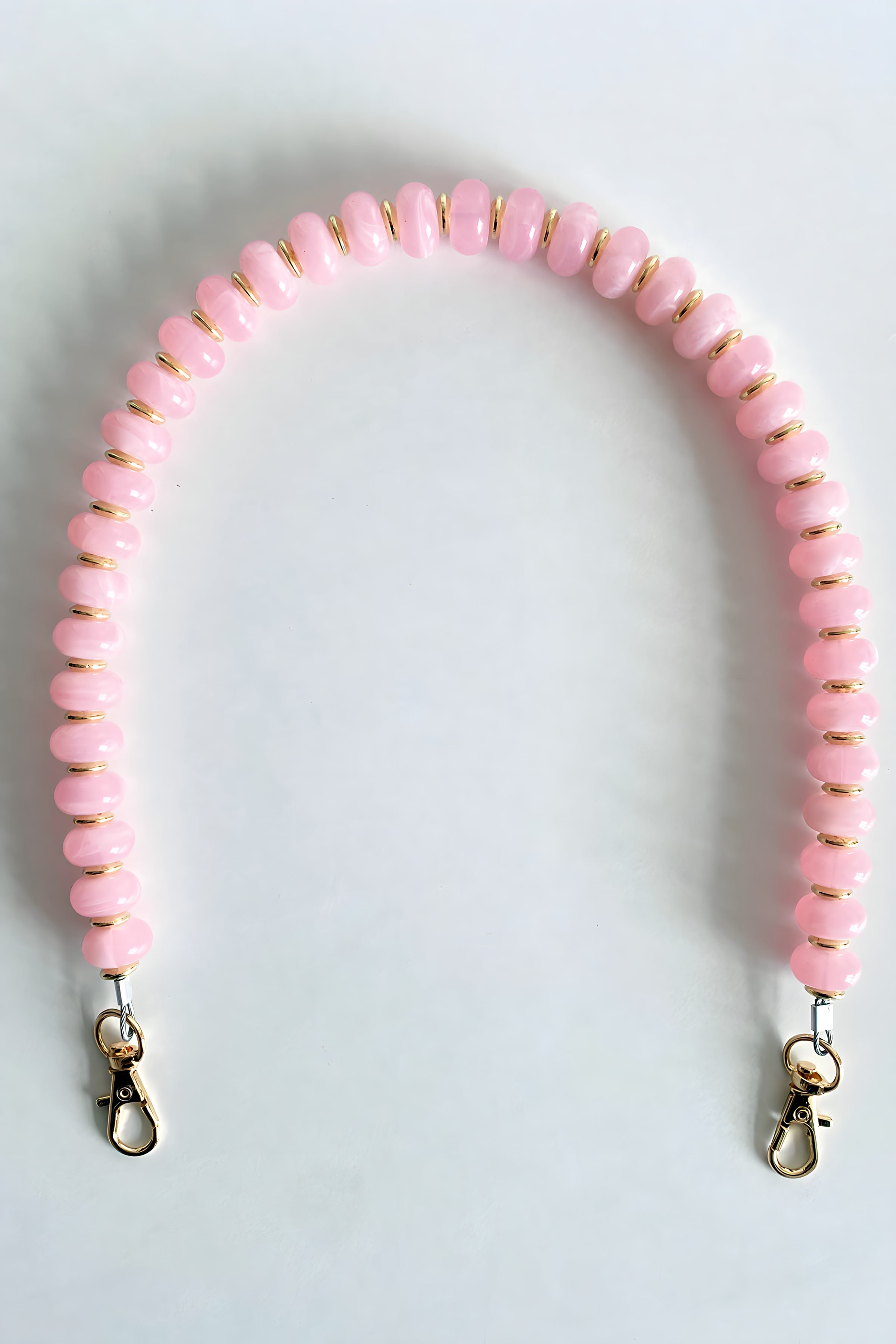  Akrilik Boncuklu Çana Sapı , Pembe
