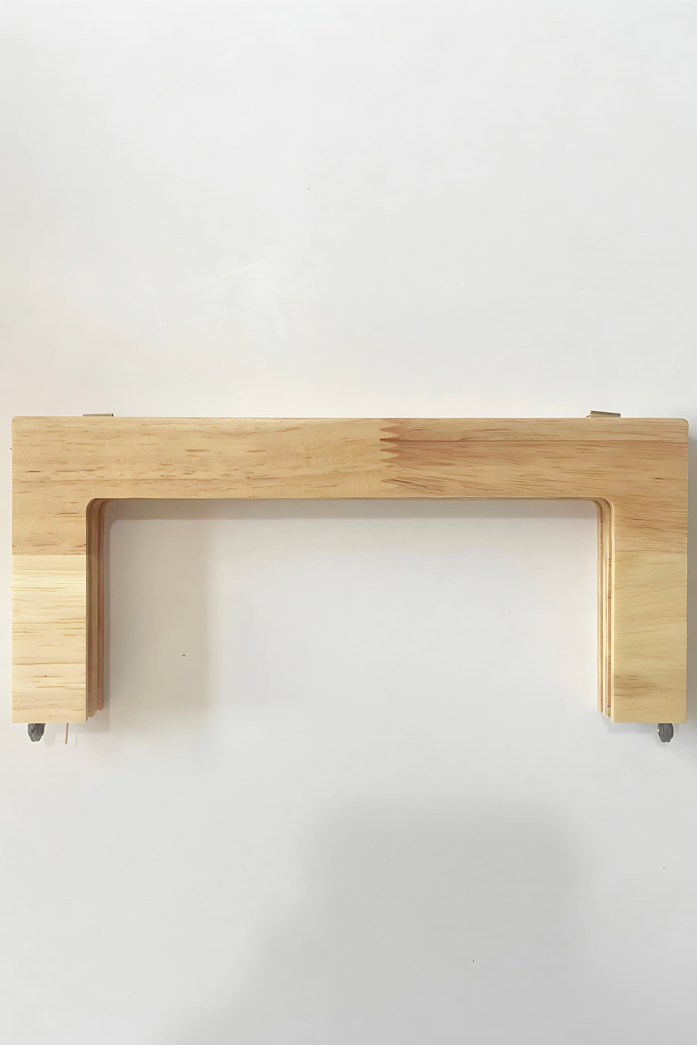 Ahşap Çanta Bursu Düz 20cm , Krem