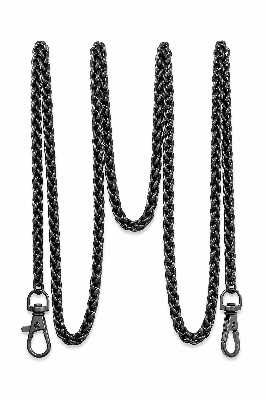 Metal Çanta Zinciri Klasik Model Kararmaz 120cm, Siyah