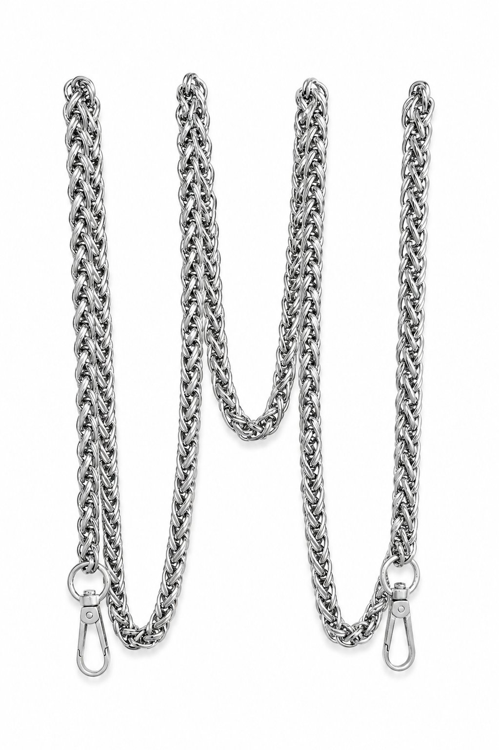 Metal Çanta Zinciri Klasik Model Kararmaz 120cm, Gümüş