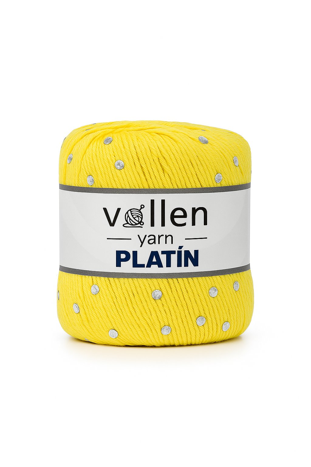 Platin Pullu Örgü İpi,Parlak Simli Tığ ve Şiş Uyumlu Yün, Sarı