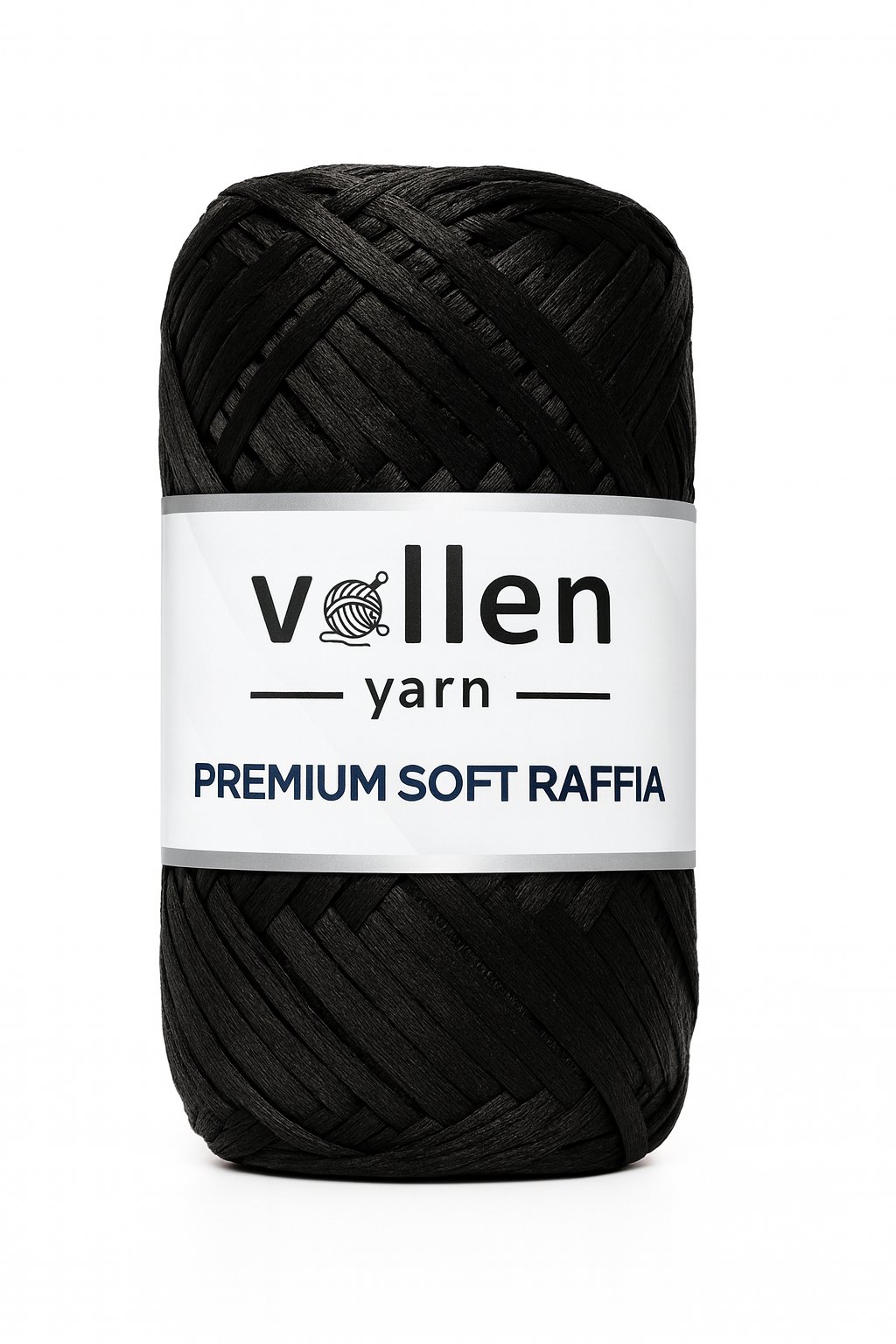 Premıum Softy Rafya, Polyester Yumuşak Rafya İp ,Siyah