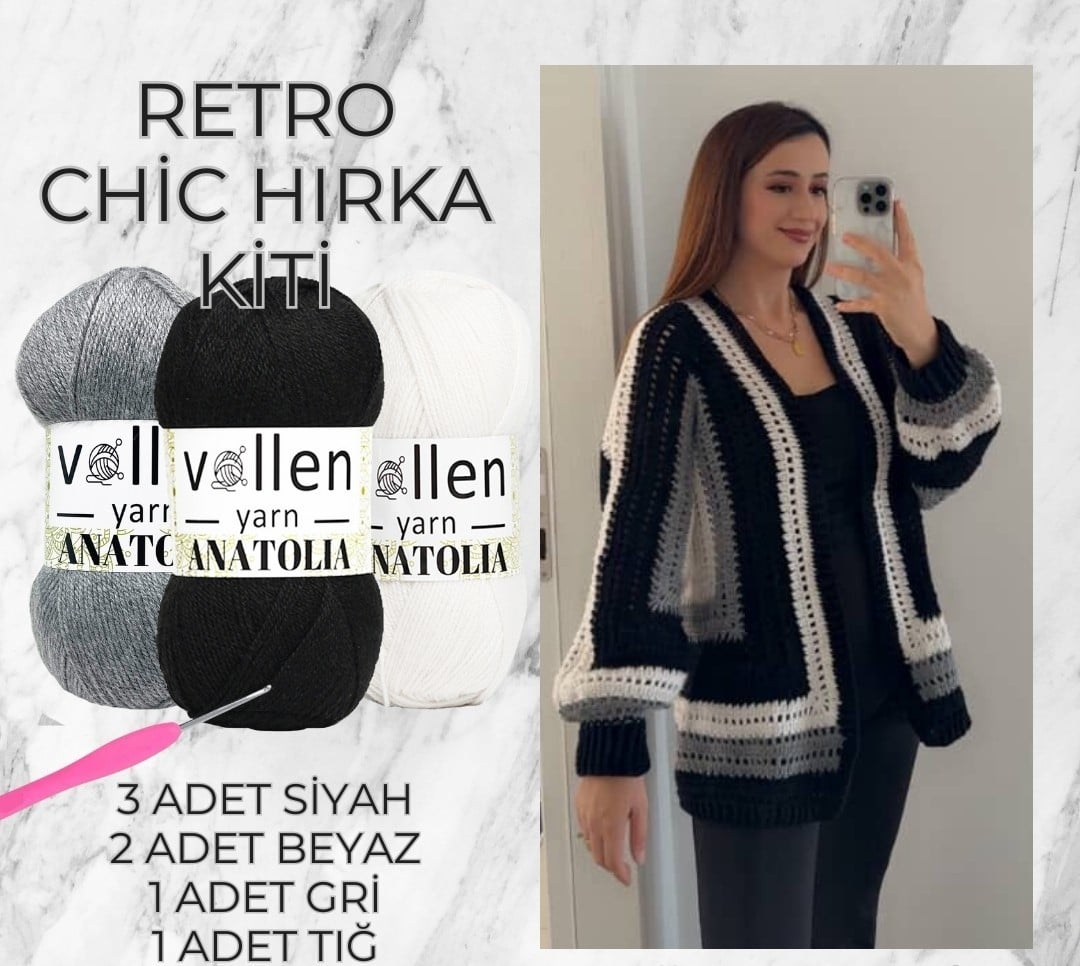 RETRO-CHİC HIRKA KİTİ
