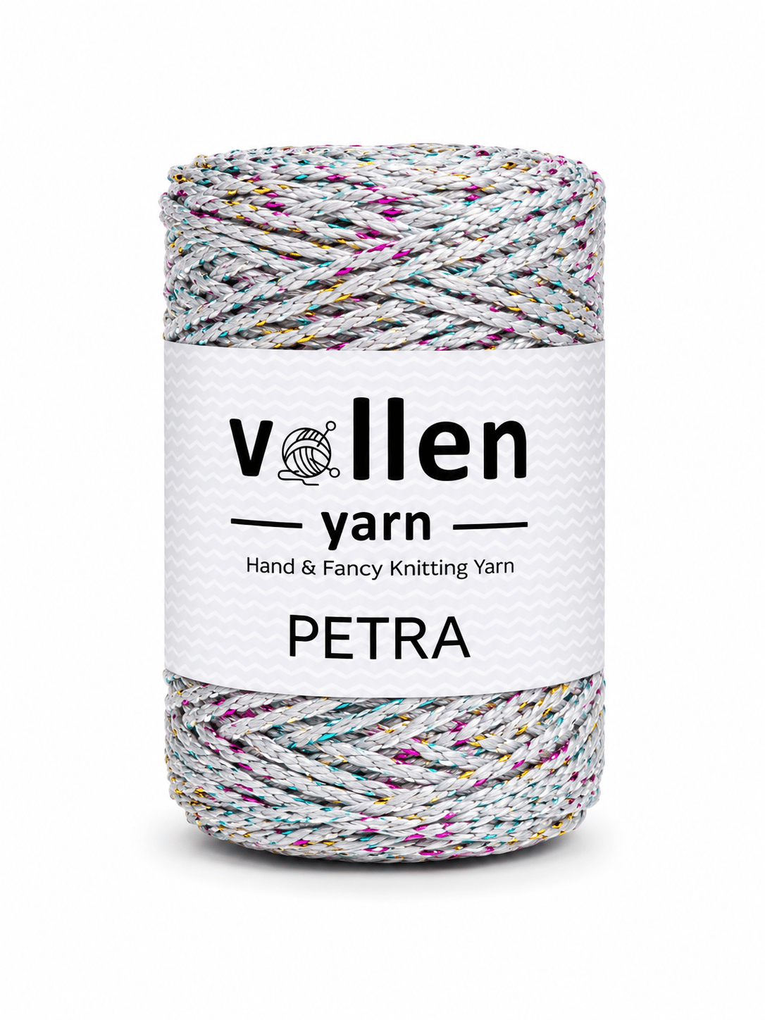 Vollen Yarn Petra Simli Polyester Çanta İpi 200 gr 140 m El Örgü İpi 4-6 mm Tığ ve Şiş Uyumlu,5207