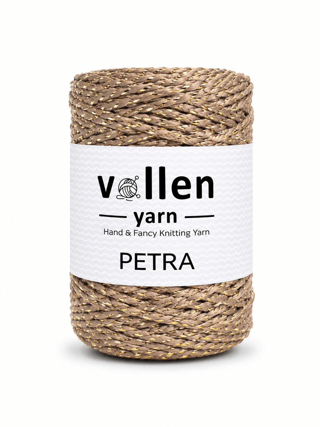 Vollen Yarn Petra Simli Polyester Çanta İpi 200 gr 140 m El Örgü İpi 4-6 mm Tığ ve Şiş Uyumlu,5204