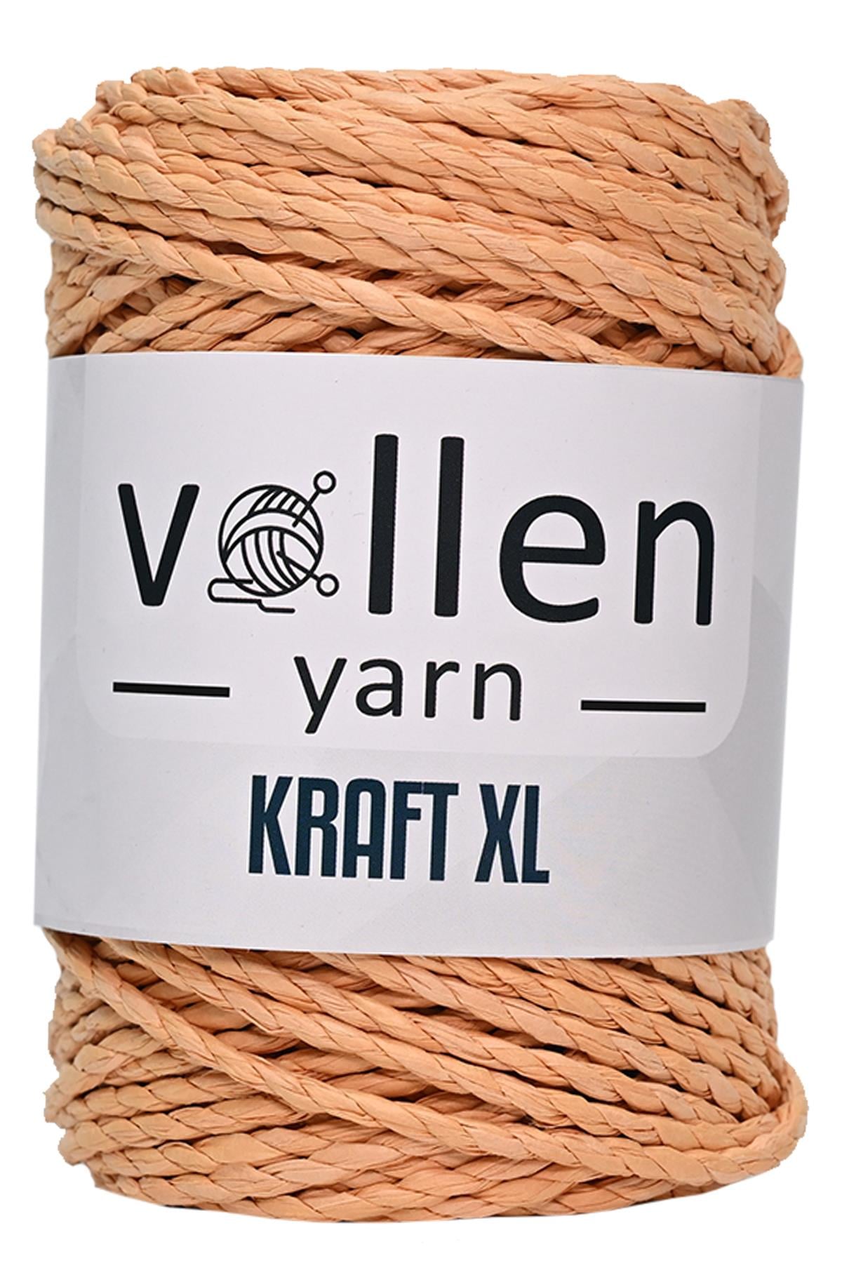 Vollen Yarn Premıum 3 Büküm Kağıt Halat İpi, Dikiş Makinesi İpi, Hasır Çanta Ve Şapka İpi 250Gr,Saman
