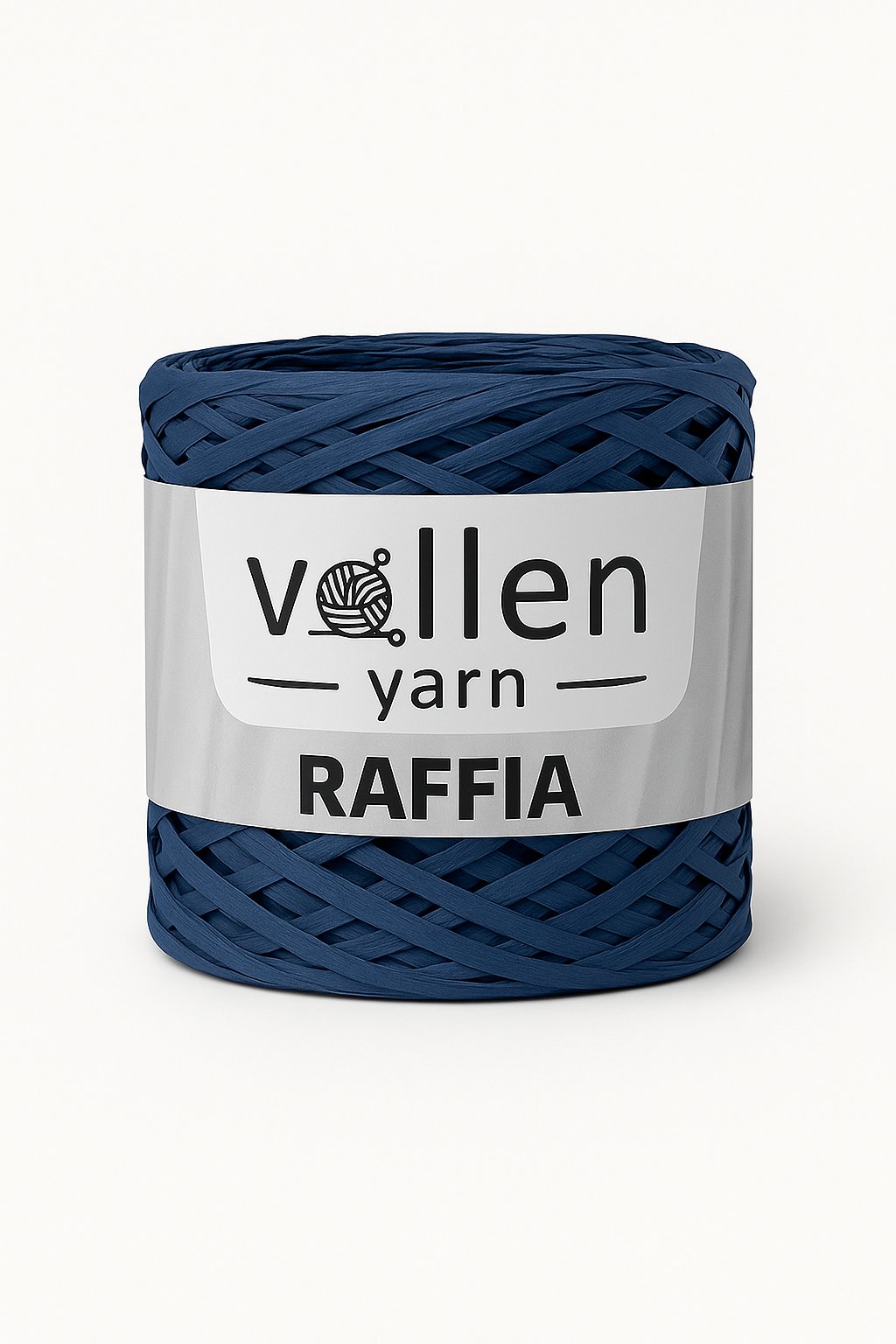 Vollen Yarn Premium Doğal Rafya İpi 200 Gram, Lacivert