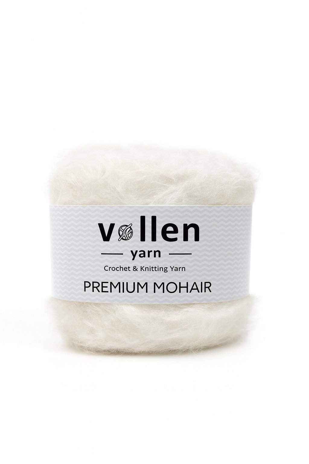 Vollen Yarn Premium Mohair 100 gr 250 m %25 Yün %75 Akrilik – Yumuşak, Hafif ve Dolgun Örgü İpi, KREM