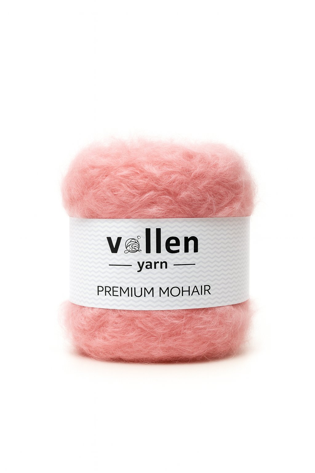 Vollen Yarn Premium Mohair 100 gr 250 m %25 Yün %75 Akrilik – Yumuşak, Hafif ve Dolgun Örgü İpi,Pembe
