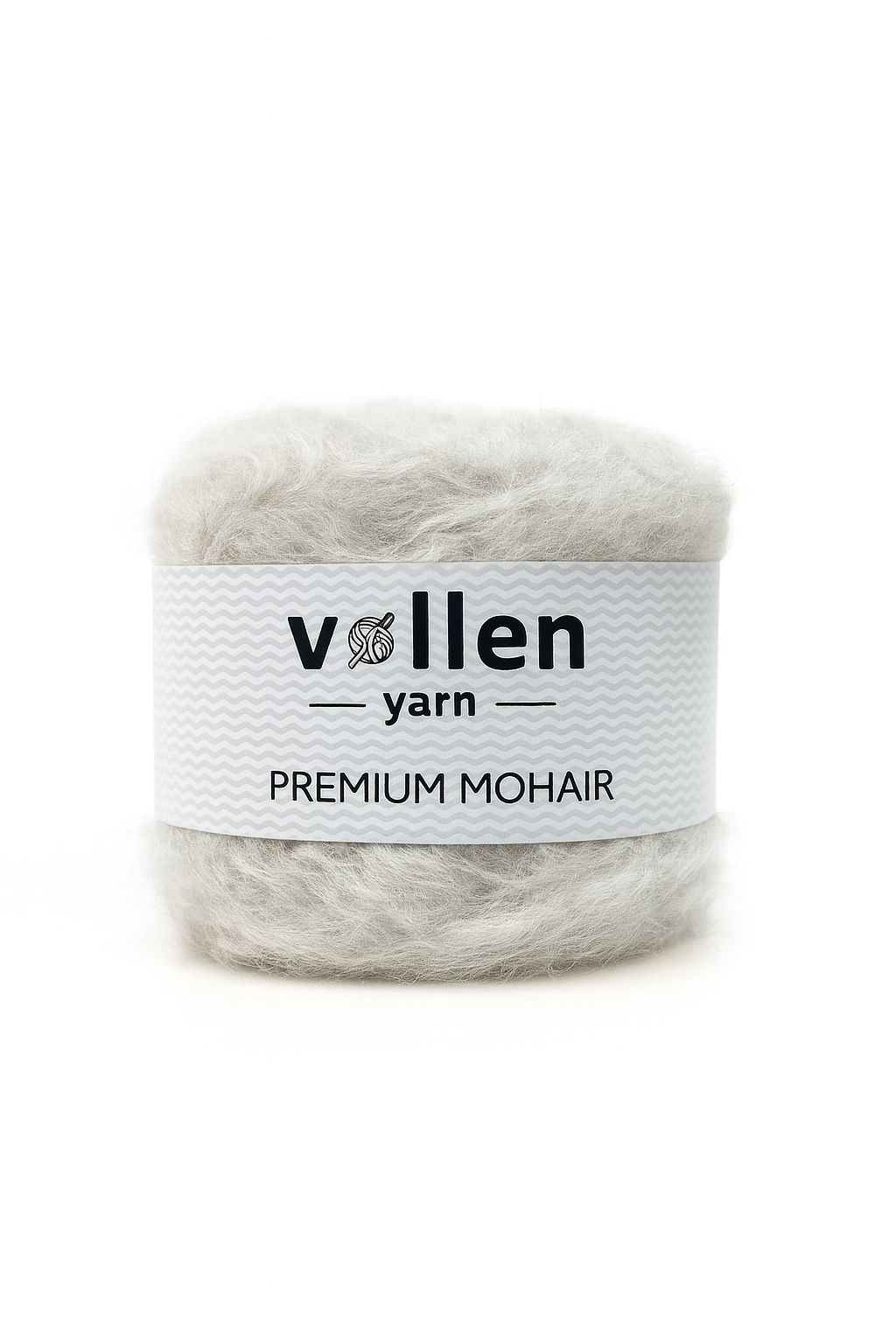 Vollen Yarn Premium Mohair 100 gr 250 m %25 Yün %75 Akrilik – Yumuşak, Hafif ve Dolgun Örgü İpi, GRİ