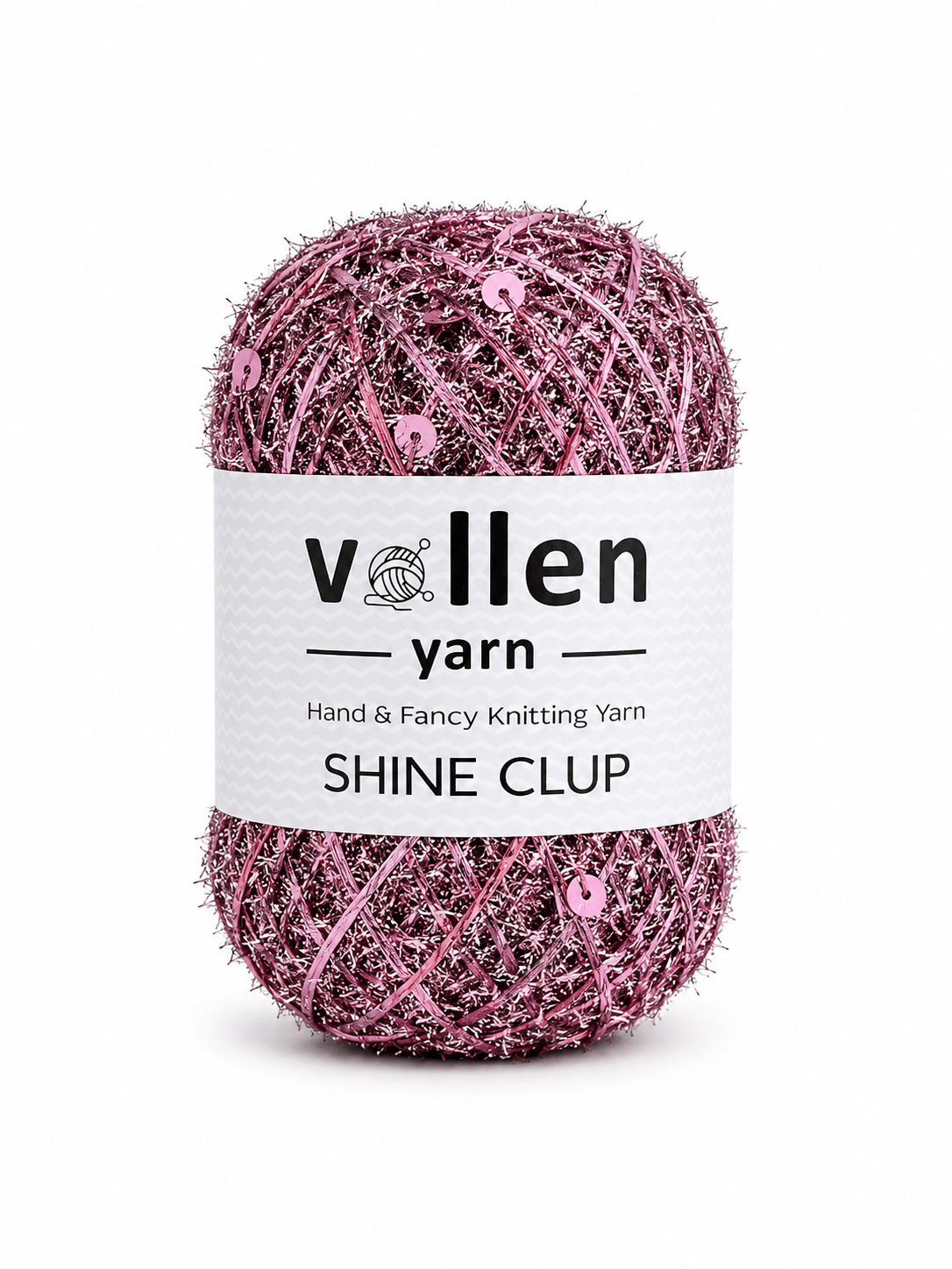 Vollen Yarn Shine Clup Simli Pullu El Örgü İpi 50 gr 150 m Polyester Tığ ve Şiş İpi Çanta Aksesuar İpi, 5003