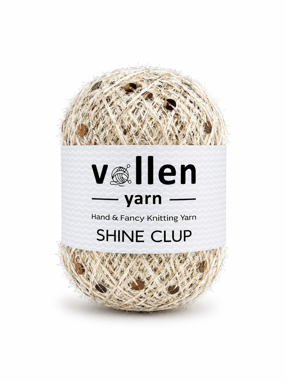 Vollen Yarn Shine Clup Simli Pullu El Örgü İpi 50 gr 150 m Polyester Tığ ve Şiş İpi Çanta Aksesuar İpi, 5006