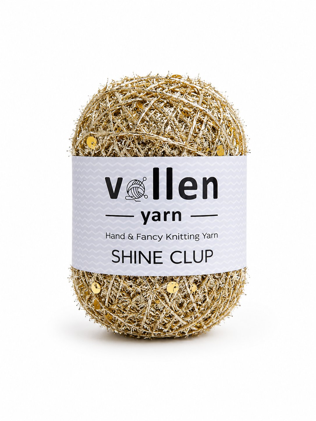 Vollen Yarn Shine Clup Simli Pullu El Örgü İpi 50 gr 150 m Polyester Tığ ve Şiş İpi Çanta Aksesuar İpi, 5002
