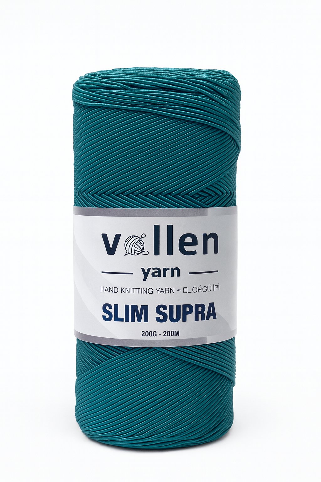 Vollen Yarn Slim Supra İpi,Mumlu İp,Pase İp,Makrome İp,200Gr/200Mt, CAM GÖBEĞİ