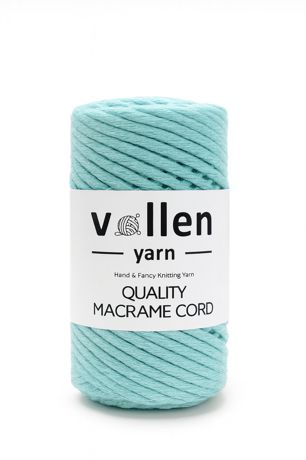 Vollen Yarn Taranan Makrome Ipi 3mm Taranabilir Pamuk Makrome Ipi Makrame Ipi ,SU YEŞİLİ