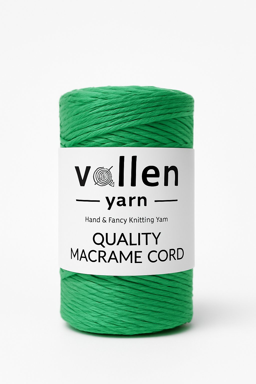 Vollen Yarn Taranan Makrome Ipi 3mm Taranabilir Pamuk Makrome Ipi Makrame Ipi ,YEŞİL