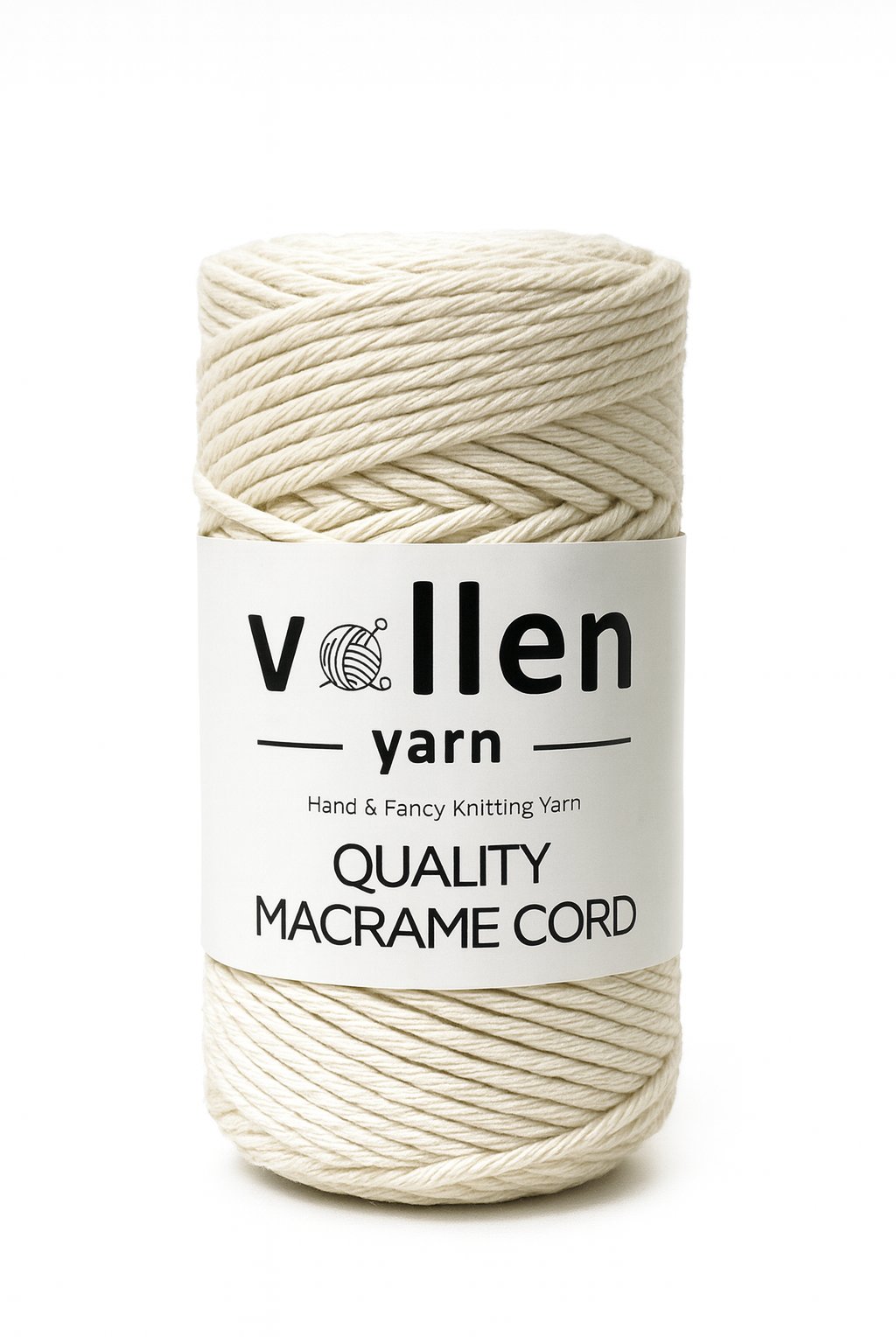 Vollen Yarn Taranan Makrome Ipi 3mm Taranabilir Pamuk Makrome Ipi Makrame Ipi ,KREM