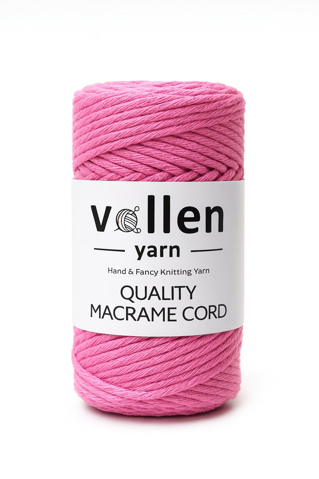 Vollen Yarn Taranan Makrome Ipi 3mm Taranabilir Pamuk Makrome Ipi Makrame Ipi ,PEMBE