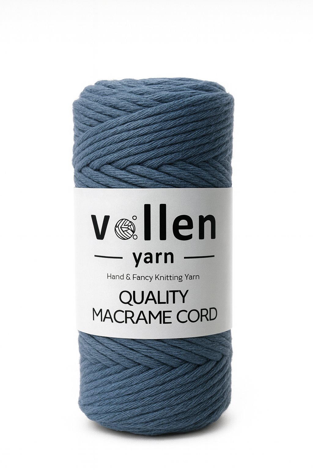 Vollen Yarn Taranan Makrome Ipi 3mm Taranabilir Pamuk Makrome Ipi Makrame Ipi ,DENİM