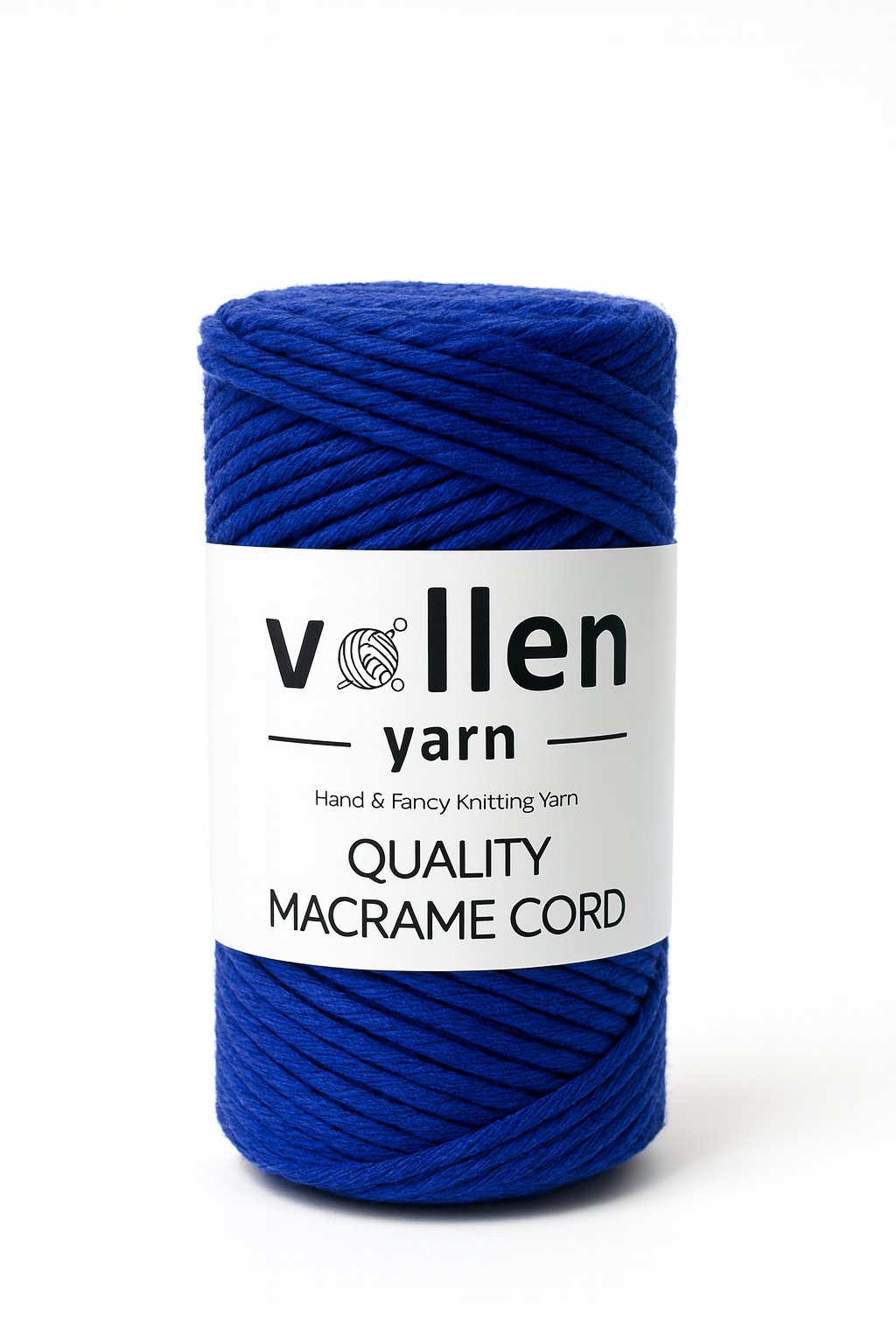 Vollen Yarn Taranan Makrome Ipi 3mm Taranabilir Pamuk Makrome Ipi Makrame Ipi ,SAKS MAVİ