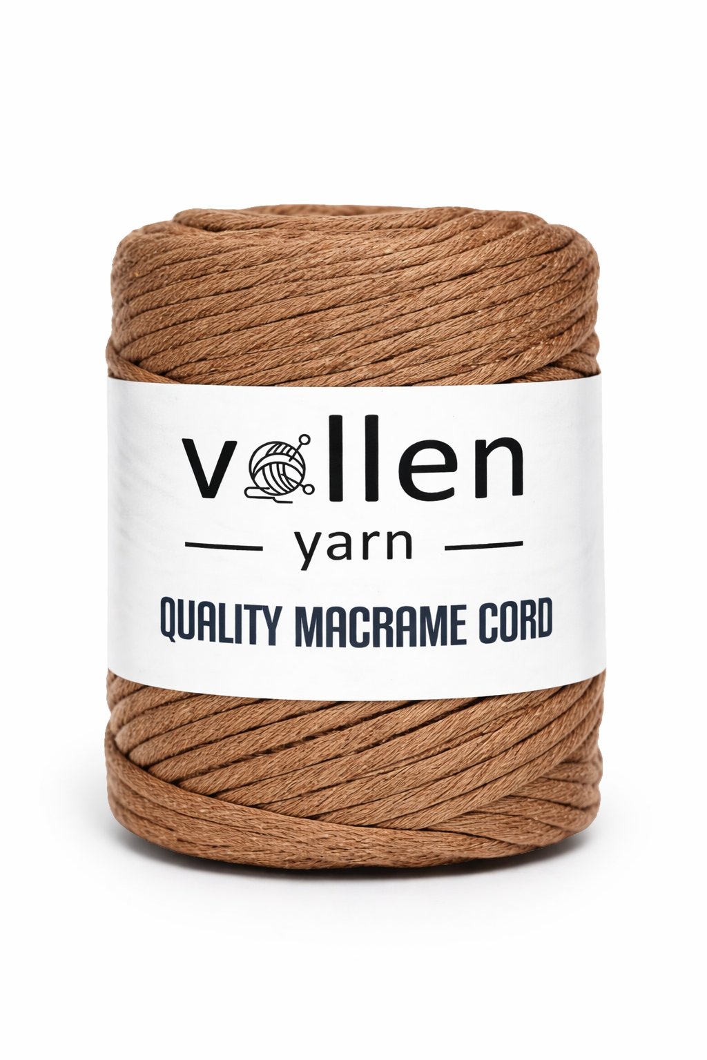 Vollen Yarn Taranan Makrome Ipi 3mm Taranabilir Pamuk Makrome Ipi Makrame Ipi ,KAHVE