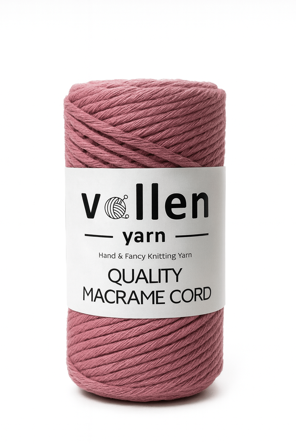 Vollen Yarn Taranan Makrome Ipi 3mm Taranabilir Pamuk Makrome Ipi Makrame Ipi ,GÜL KURUSU