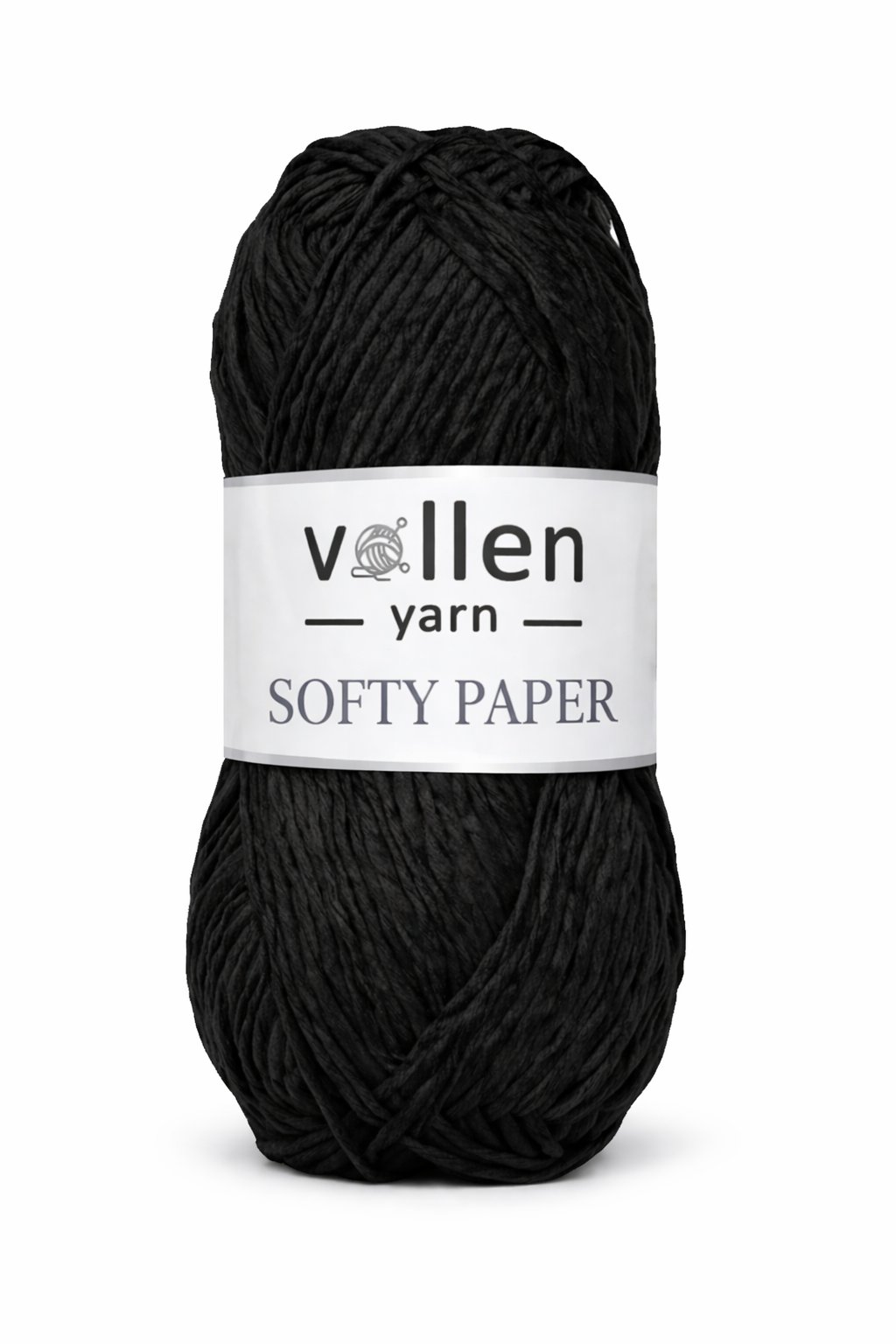 Vollen Yarn yumuşak rafya kagit ip,hobi ipi,tığ işi,el örgü ipi,çanta,supla ve şapka ipi,Siyah