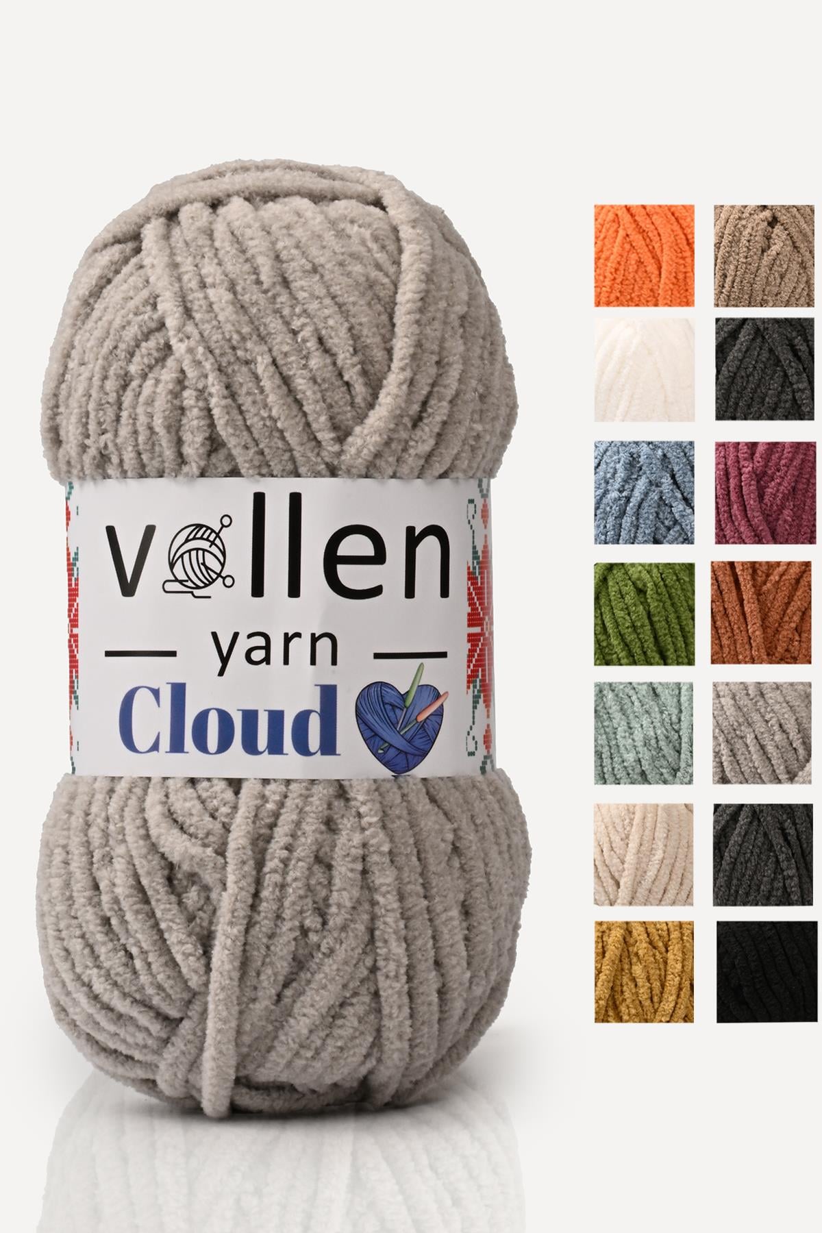 VollenYarn Cloud,kadife battaniye ipi,el örgü ipi,Tığ işi Hırka ipi,Amıgurumi oyuncak ipi,BEJ